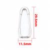 2Pcs Stainless Steel Integrated Paper Clip Shaped Pendant for Jewelry Making Supplies DIY Necklace Bracelet Accessories Findings