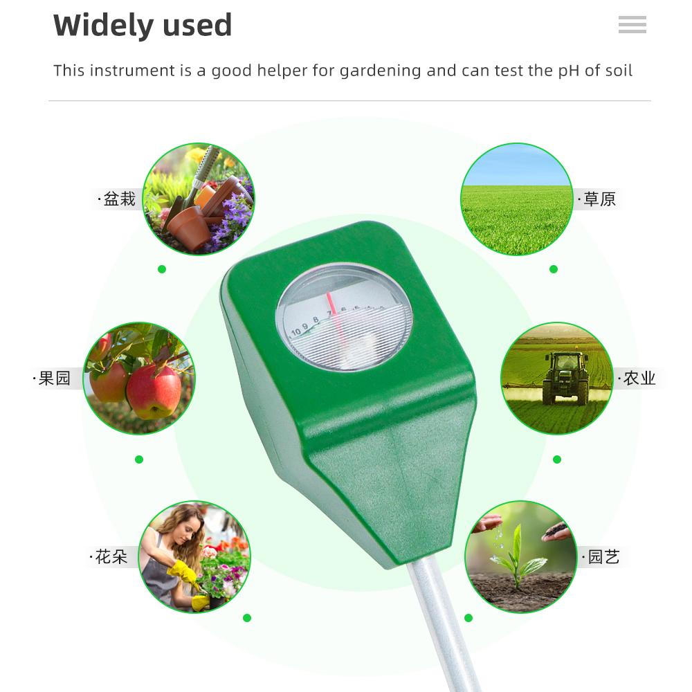 Single Needle Soil PH Meter Acidity Test Garden Plants Flowers Soil Detector Analysis Instruments Mini Soil PH Tester For Garden