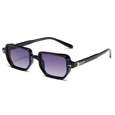 Occhiali da Sole Rettangolari Rivetti Punk Gradiente Lenti UV4 Moda Verde Oliva Occhiali da Sole Lentes De Sol Para Hombre