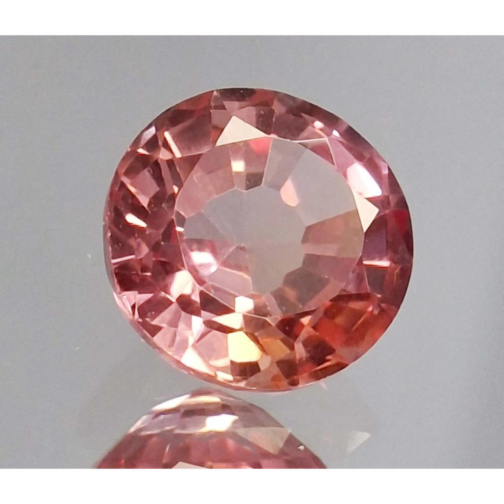 Stunning Natural Padparadscha Sapphire 7-9 Ct Round Cut Certified Gemstone