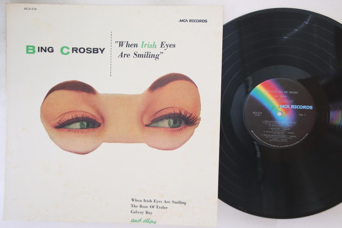 

LP Record BING CROSBY - When Irish Eyes Are Smiling MCA519 MCA 1973 US Pop Used