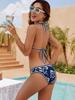 2026 Women's Printed Strappy Split Bikini Swimsuit Set