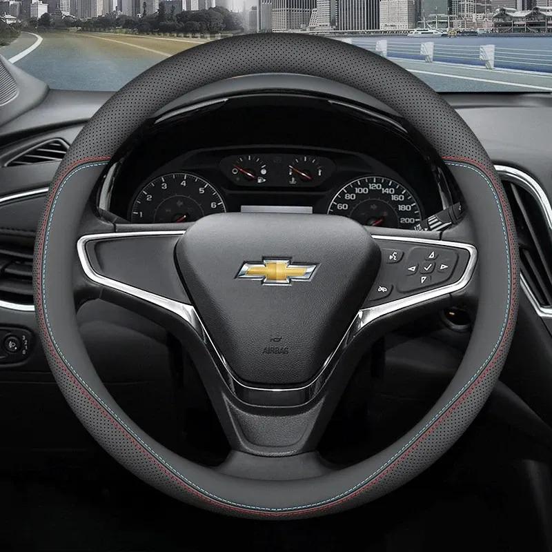 Pro Chevrolet Cruze Malibu Cavalier Equinox Trax Blazer Traverse Kožený Potah Volantu Ultra-tenký Protiskluzové Příslušenství