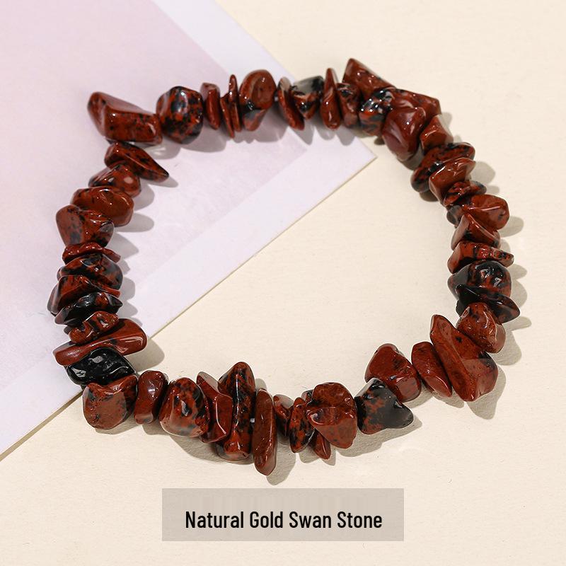 Jingdong Seven-Color Agate Chip Elastic Bracelet