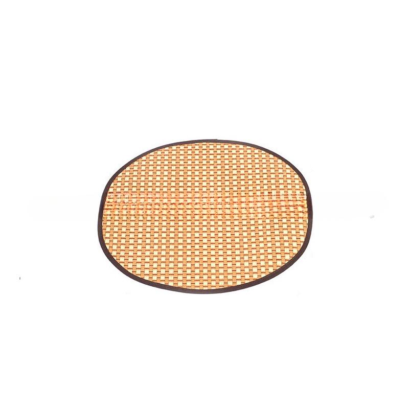 

Коврик для домашних животных, овальный решетчатый бамбуковый коврик, коврик для собак, летние товары для животных, коврик для кошек S 32*26cm