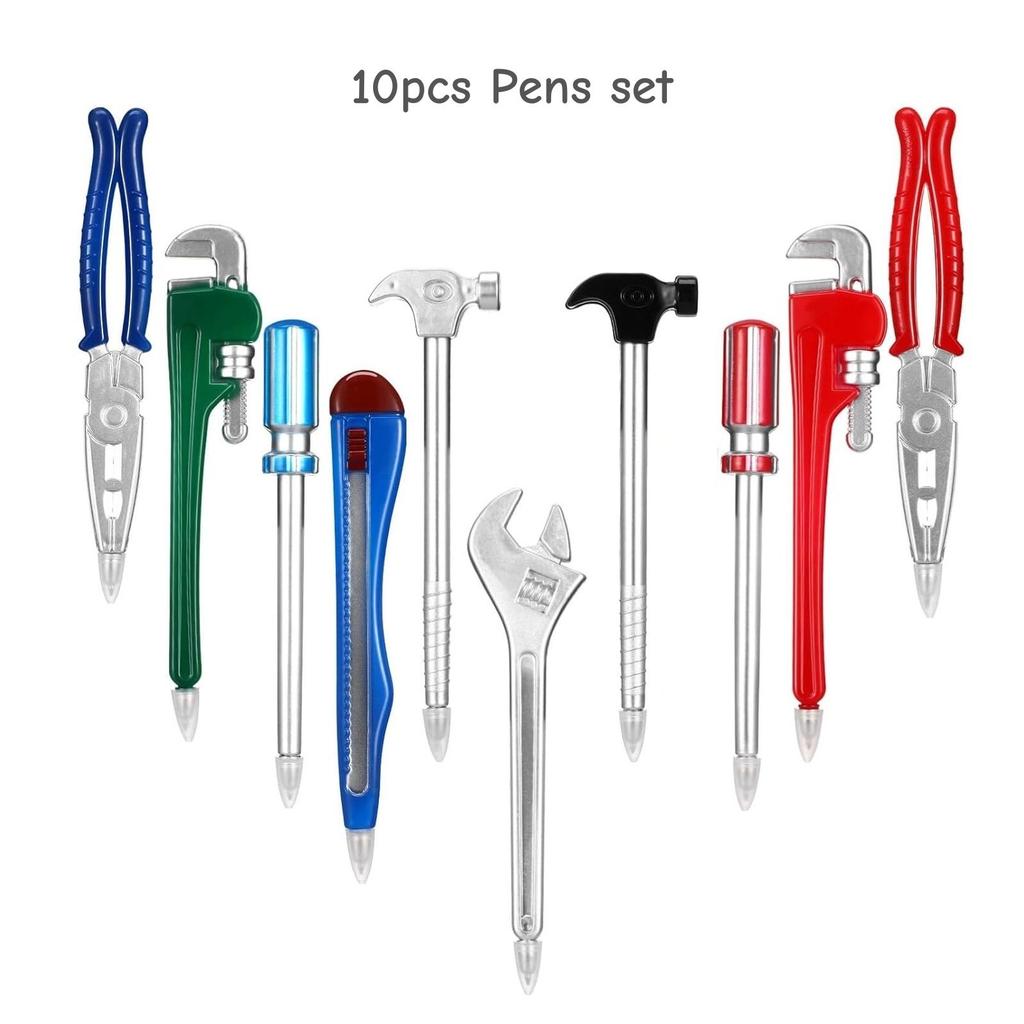 5 предметів Новинка Набір кулькової ручки Ключ Молоток Плоскогубці Викрутка Чорнило чорного кольору A6829