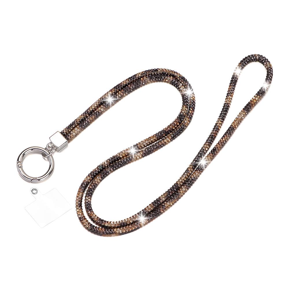 Glitter Rhinestone Phone Lanyard Phone Diamond Crystal Chain Straps Keychain Hanging Anti-lost Rope