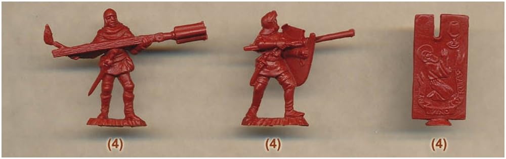 Ultimatio Scale Medieval European Artillery Plastic Model Kit 24 RU72009 1/72 (8 Poses, Figures)