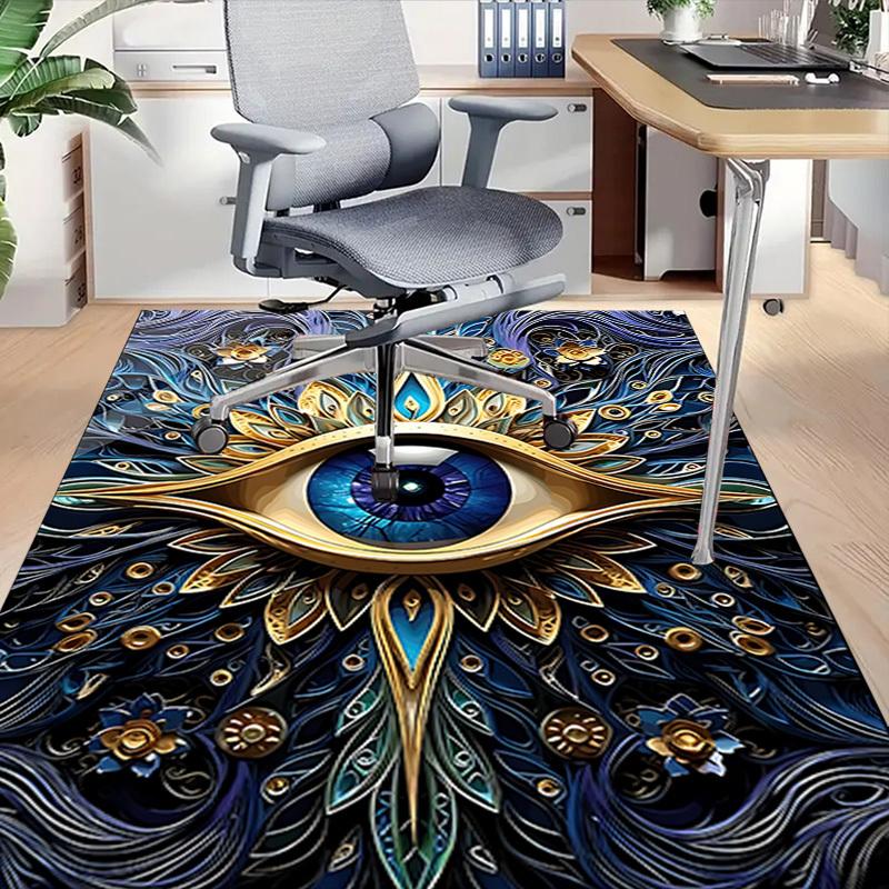 1PC Eye Pattern Carpet Ultra Soft, Thick & Absorbent, Non Slip Machine Washable Mat for Entryway