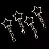 30Pcs Unique Alloy Star Keyring Pendant Star Shaped Clasp For DIY Projects