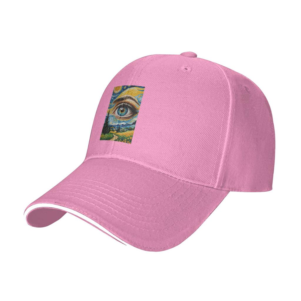The Starry Night By Vincent Van Gogh Cap Casual Baseball Caps Adjustable Hat Hip Hop Summer Unisex Baseball Hats Customizable
