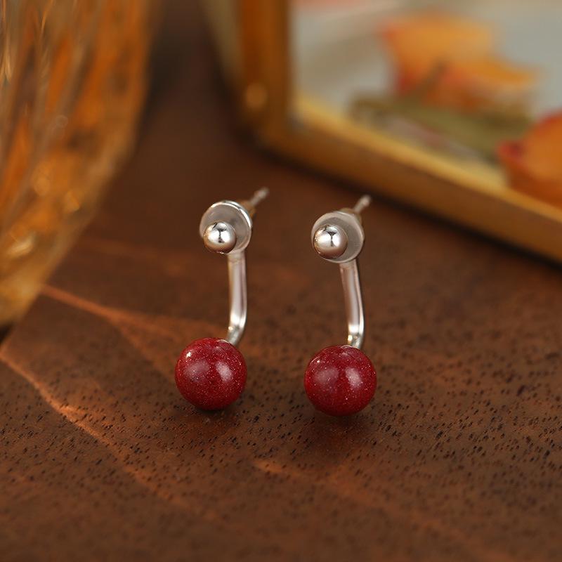 

Серьги Banyan Tree из серебра 925 пробы, с пурпурным золотым песком и киноварью, для женщин - Коллекция высокого класса Осень/Зима 2024 925 Silver