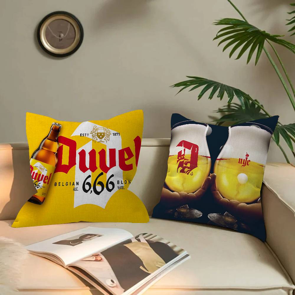 Duvel Beer Pillow Cushion Cover Pillowcase Living Room Sofa Home Decor