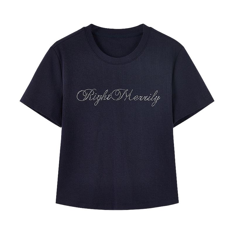 Women s Printed Round Neck Short-Sleeve T-shirt XL