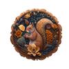 Creative Squirrel Wooden Puzzle - Irregular Animal Shape 3D Puzzle, Unique Home Decor for Christmas Halloween Birthday Gif