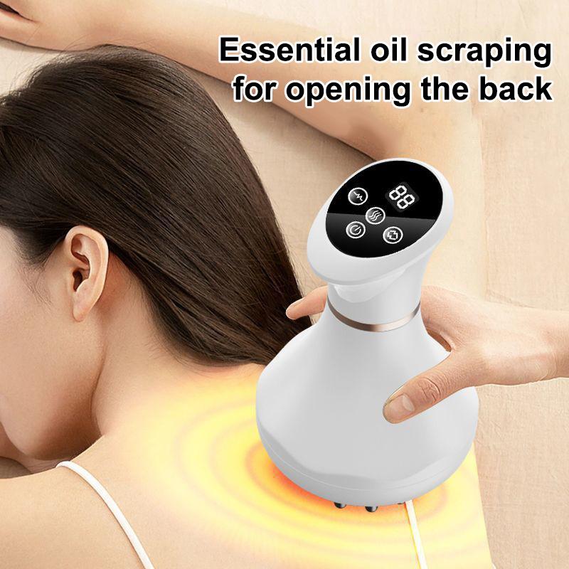Electric  Massager Warm Moxibustion Guasha Tool Wireless  Compress Body Scraping Physiotherapy Back Face Massage