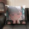 Jinhsi Wuthering Waves Cute Cushion Cover Natural Linen Organic Fabric Double-Sided Printing Sofa Home Decor Gift Pillow Case