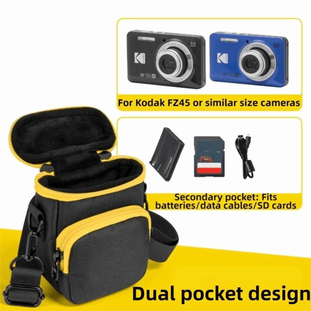 Shockproof Camera Case with Shoulder Strap Waterproof Photography Pouch Anti-shock Water-Resistant for Kodak Pixpro FZ55 /FZ45
