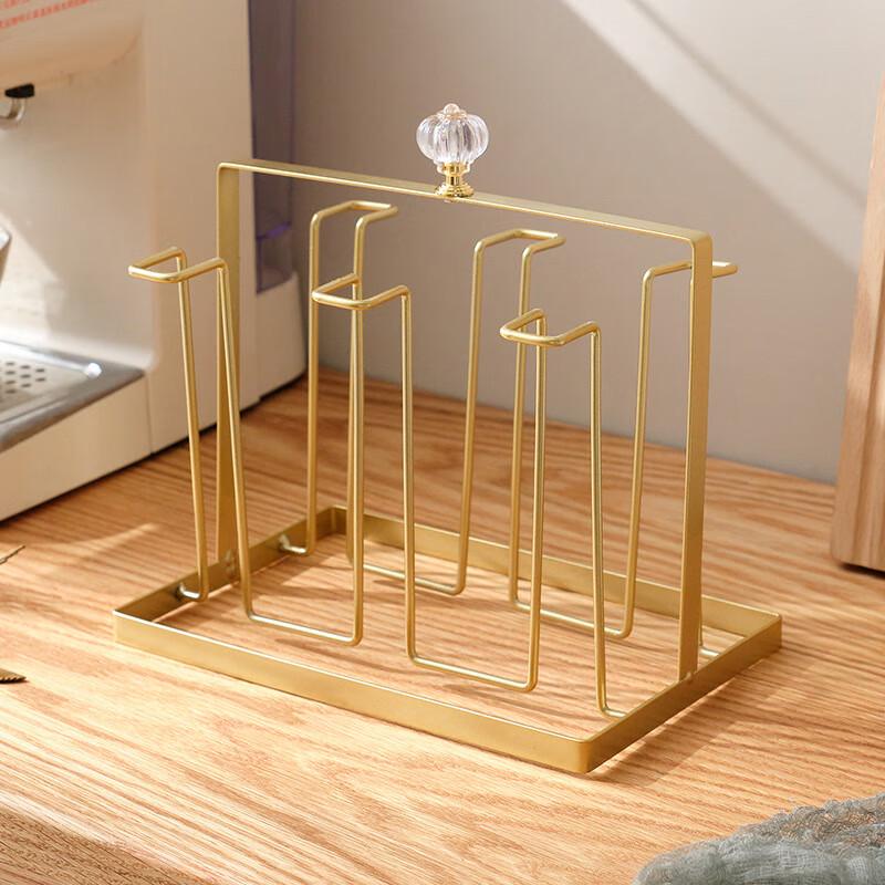 Desktop Glass Cup Holder Tray