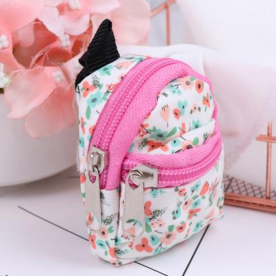 1:6 1:12 Dollhouse Miniature Flower Backpack Schoolbag Dolls Accessories