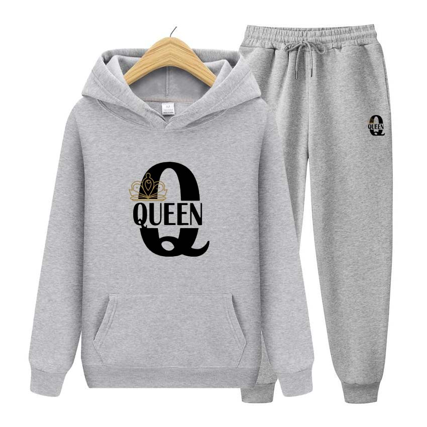 Pánské Dámské Mikiny Teplákové soupravy Jogger Módní Sady Mikin Sportovní oblečení Jogger Pánská Tepláková souprava Zimní královna Potisk Oblek