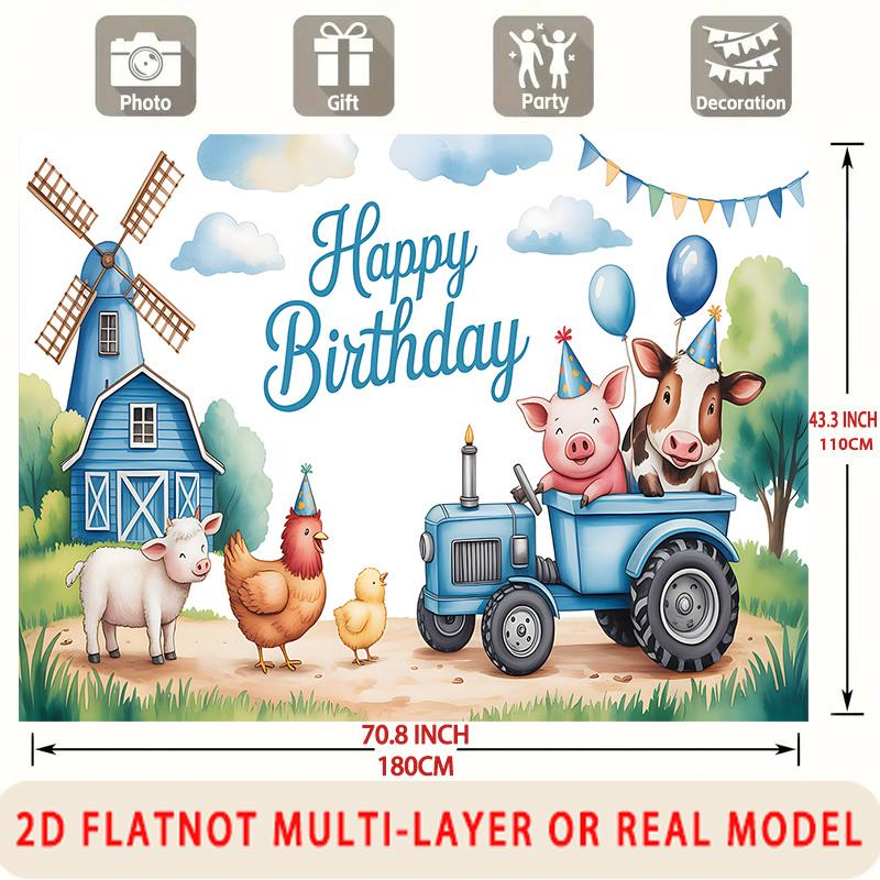 Party Backdrop Happy Birthday Birthday Photo Booth Background Wall Decor