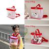 Hello Kitty Cat Pattern Transparent Kids Backpack With Breathable Pu Material For Kindergarten Children
