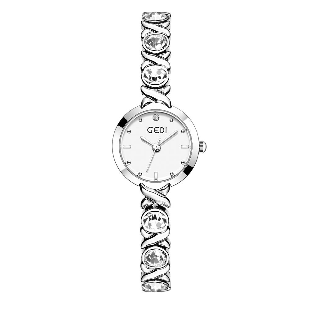 GEDI New Women's Watch Exquisite Pearl Bracelet Watch Premium Women's Waterproof Quartz Wristwatch relogio feminino