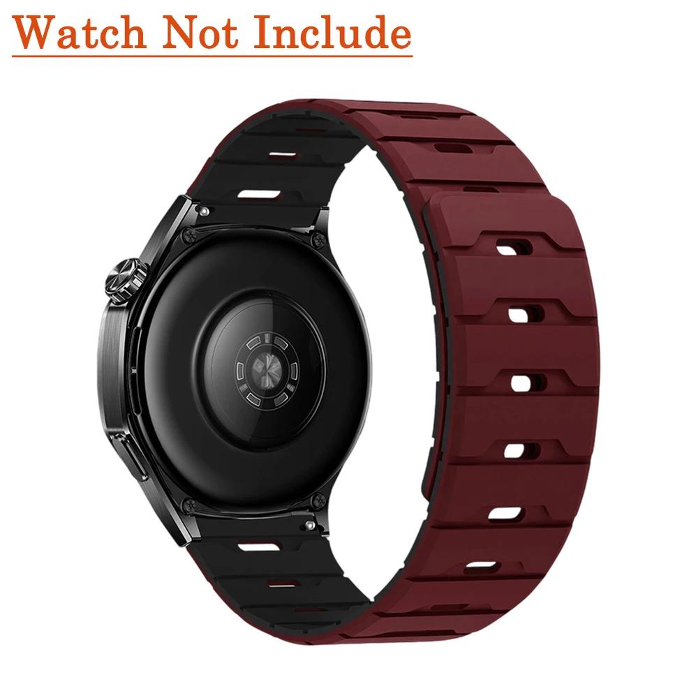 18mm 20mm 22mm Silicone Strap for Huawei Watch GT5/4 6pro For Garmin Forerunner Magnetic Band for Samsung Galaxy Watch 7 6 5 4