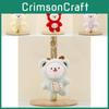 Adorable Plush Sheep Keychain Stuffed Animal Soft Short Plush Cute Bag Charm Kids Gift