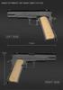 M1911 Keychain Scale Model Movable Detachable Resin Black Color [ZepoR] 1/4 Gun, Slide, Magazine, Slide, AC-13-T