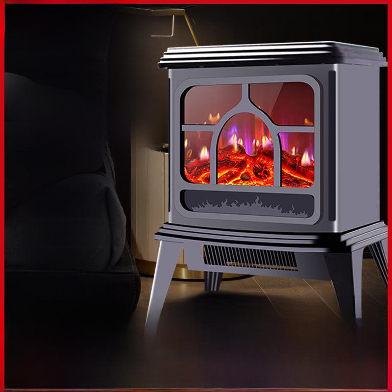 Flame Mountain Electric 3D Fireplace Heater: European-Style Living Room Heating
