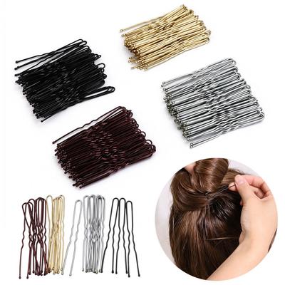 50Pcs Hair Wave Clip U Shape Barrette 5/6/7cm Hairstyle Hairpins Metal Hair Clips  Women