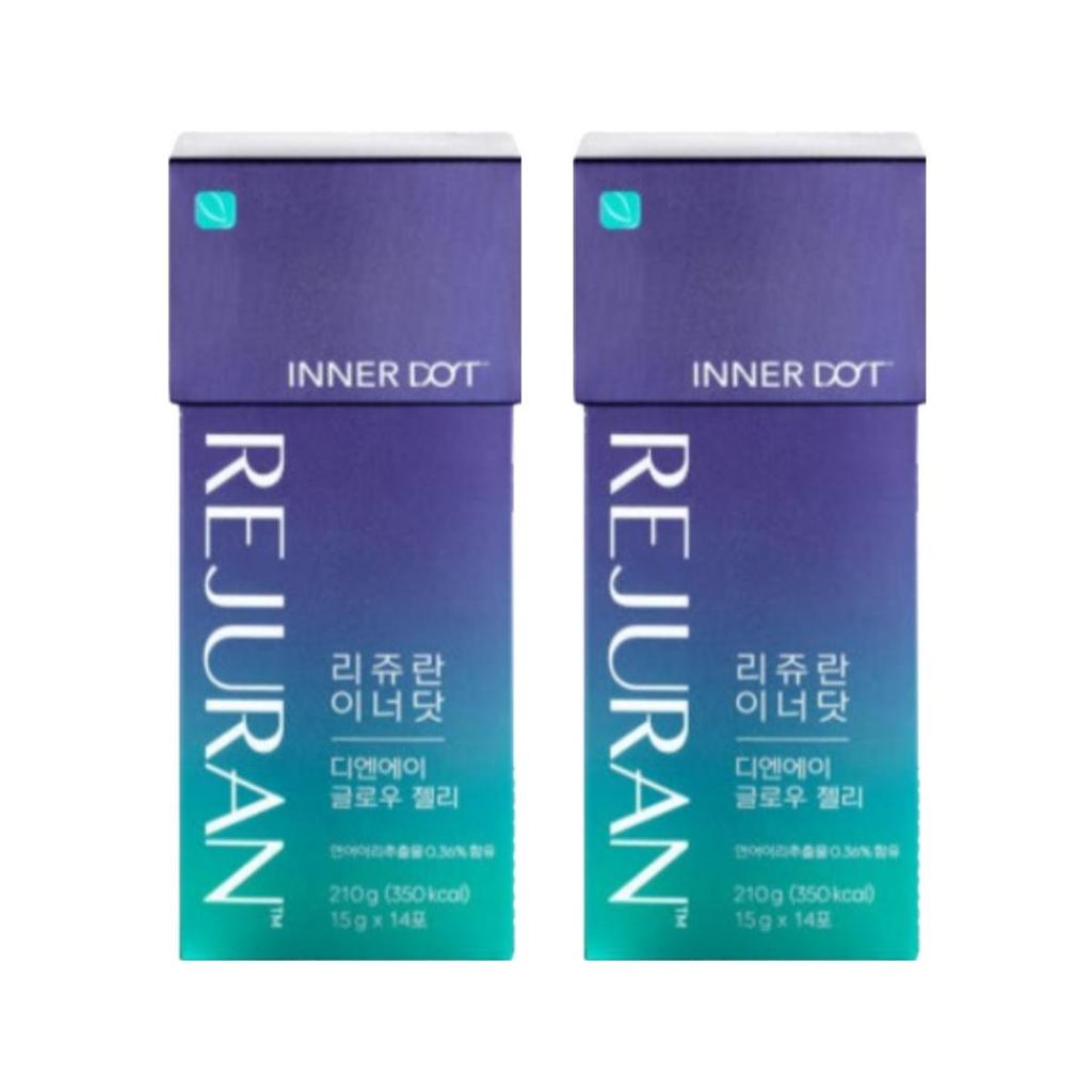 Rejuran Inner Dot DNA Glow Jelly Skin Radiance & Inner Beauty Supplement 14 Sticks X 2 Packs (Total 28)