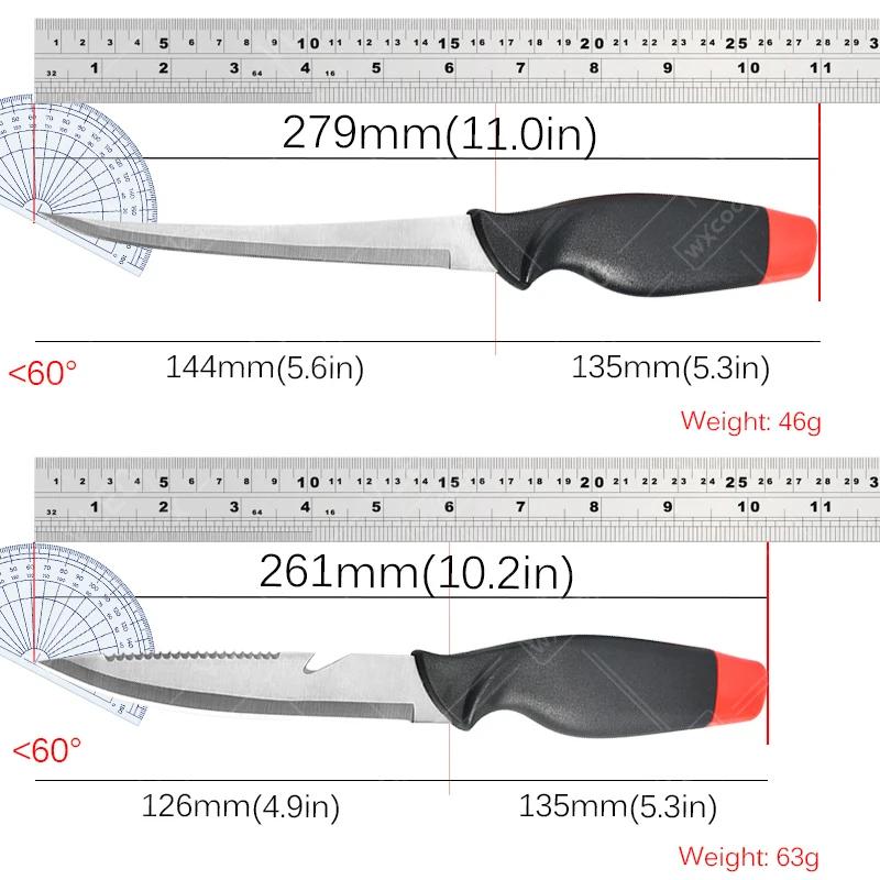 VLEO Ausbeinmesser Ultra-scharf Fischfiletiermesser Edelstahl Mehrzweck Fleischerbeil Fisch Sushi Slicer Obstschäler