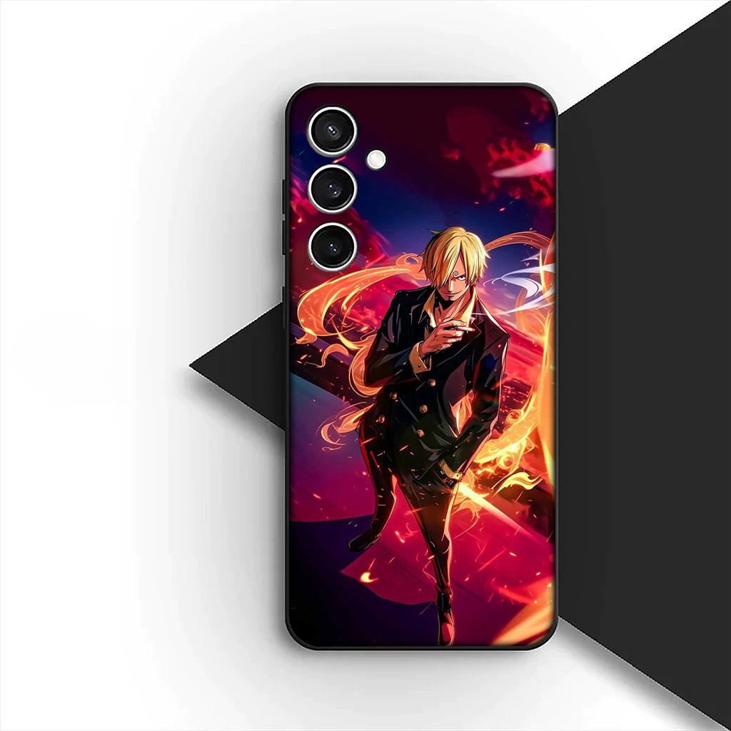 Phone Cover for Samsung Galaxy S22 S21 S20 FE Ultra Plus A07 A17 A15 A16 A25 A57 A37 Case Sanji One Pieces Luffy Roronoa Zoro