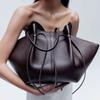 Bolso de Mano de Cuero Suave Gamuza de Lujo para Mujer Bolso de Hombro de Gran Capacidad Bolsos de Mano Bolso de Almacenamiento con Forma de Ala Fashi Bolso de Compras Chic