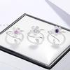New  Copper Ring Beautiful Flower For Women -Copper Wedding Jewelry Engagement 5A Zircon Gifts Fashion Party Ring