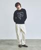 KNITTED Vintage Heart Round Knit Navy