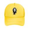 Monochrome Windblown Rebel Glam Port Mesh Baseball Cap Polyester Forward Observations Hat Adjustable Golf Hat Summer