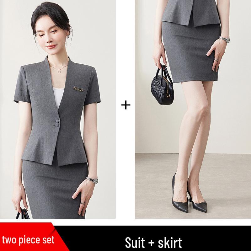 High-End Women's Suit Set for Hotel Lobby Manager or Jewelry Store Sales
