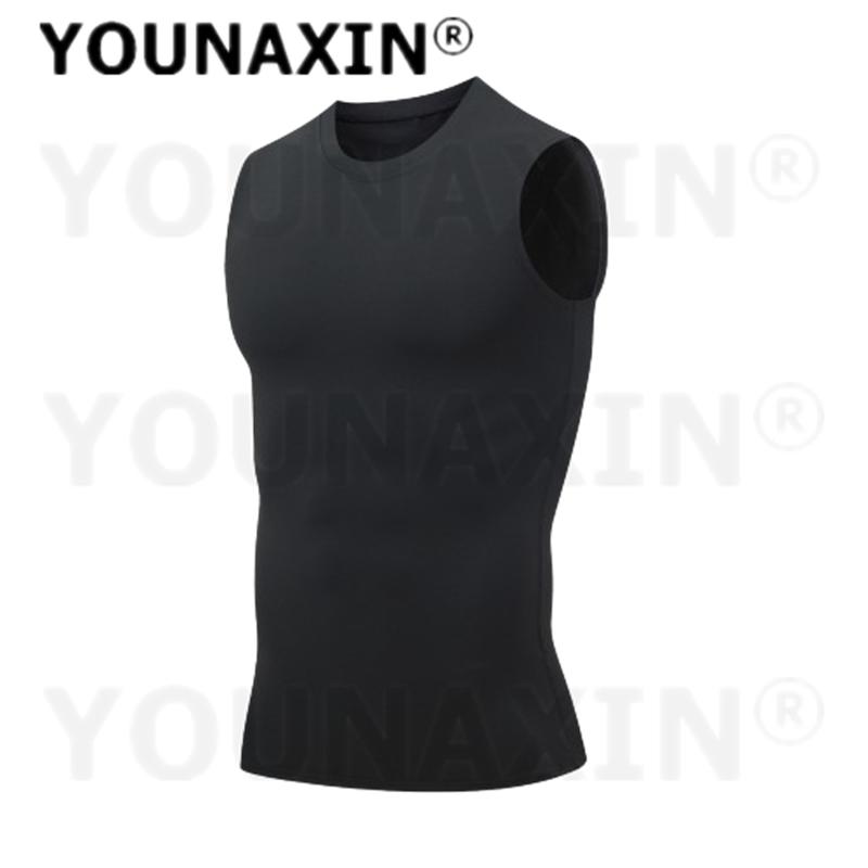 

Men s Sleeveless T-Shirts Base Layer Vest Basketball Cycling Yoga Boy Sports Gym Fitness Running Training Top S M L XL 2XL 3XL S чорний