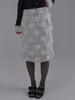 Sorry, Too Much Love Rose Embellished Tulle Midi Skirt_White