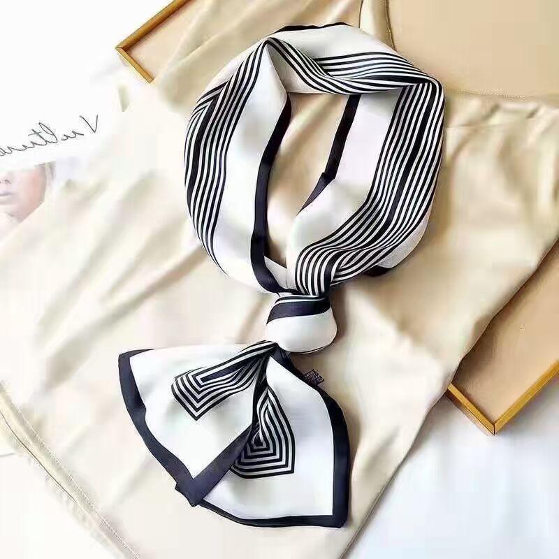 Korean Style Versatile Long Silk Ribbon Scarf