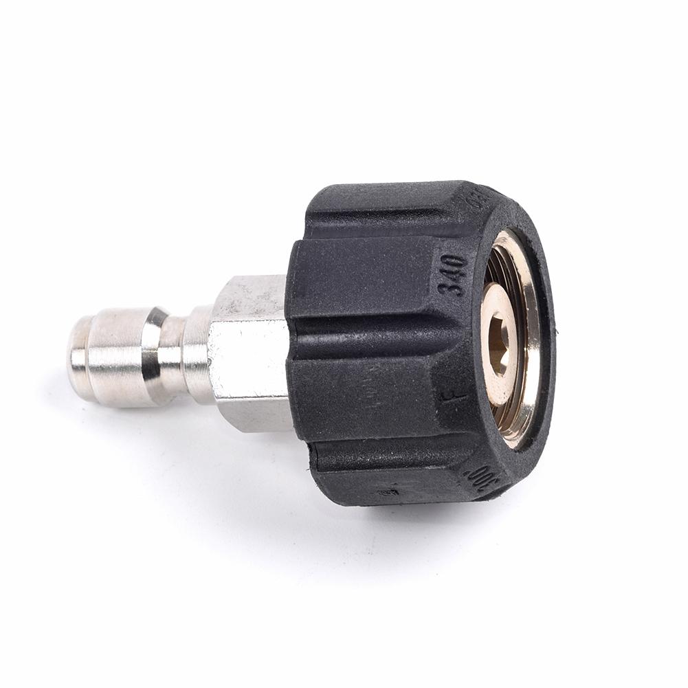 Jet Pipe Nozzle Set Dredge Wash Fitting Pressure Washer Connector M22/14 To 1/4 Inch Quick Release Male Replacement