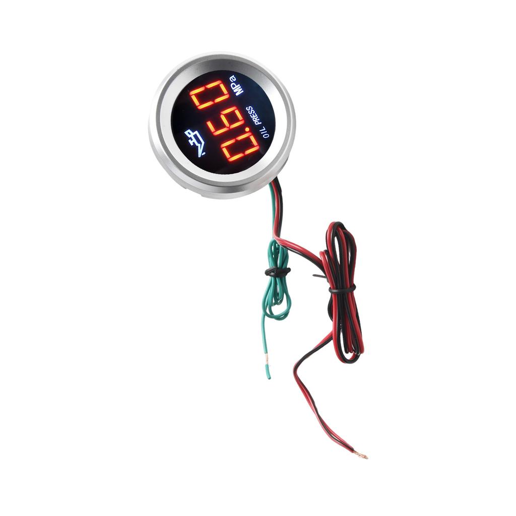 Engine Monitoring Digital Oil Pressure Gauge Compressor Auto Oil Pressure Monitor Compact Size Easy Installation