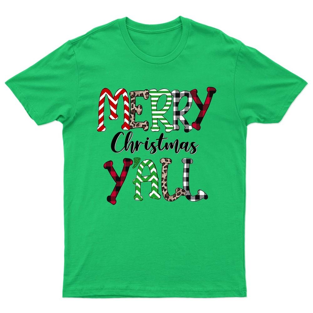 Merry Christmas Yall Christmas TShirt Unisex Gift Retro Funny Unisexs Vintage a S