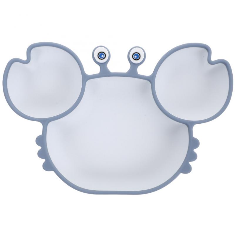 Crab Seperation Bowl Food Toddler Training Disc Silica Gel