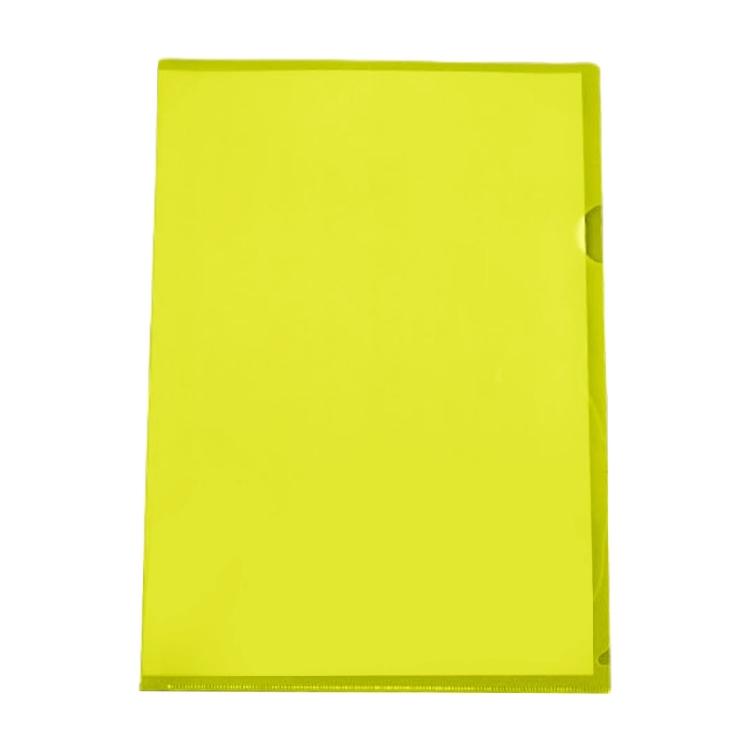 6 Color L Shaped Folder A 4 Plastic Folder Paper Clip Folder Presentation Folder for Protection File