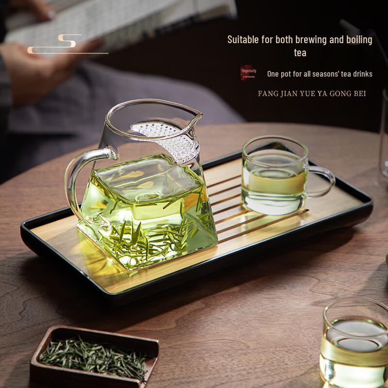 NiYe Handmade Glass Teapot for Green Tea